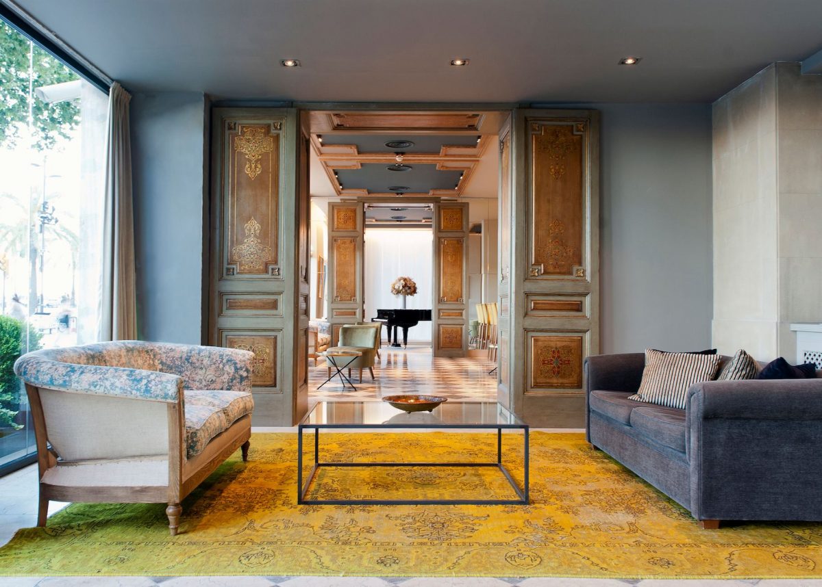 Yellow Handmade Vintage Carpets